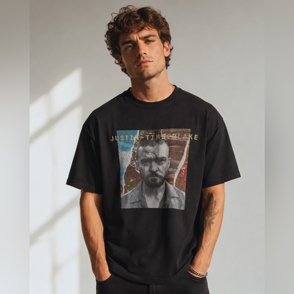 Other - Justin Timberlake Man of the Woods Tour T-Shirt XXL Black Graphic Concert Tee